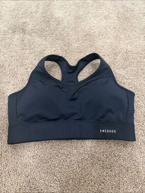 Ewedoos Women's Black High-Impact Racerback Sports Bra